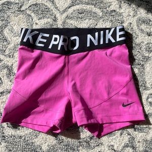 Hot Pink Nike Pro Shorts